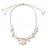 Natural Cowrie Shell Necklaces NJEW-TA00187-4