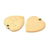Ion Plating(IP) 316L Surgical Stainless Steel Pendants STAS-F302-03G-2