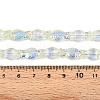 Transparency Electroplate Glass Beads Strands GLAA-T023-40A-07-4