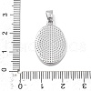 Brass Pave Carved Natural White Shell Religion Oval Pendants KK-D367-04P-D-3