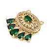 Brass Micro Pave Cubic Zirconia Pendants KK-S526-11G-B-2