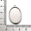 304 Stainless Steel Pendant Cabochon Settings STAS-S181-02P-C-3