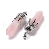 Natural Rose Quartz Big Pendants G-E059-03AS-08-3