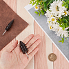 Gorgecraft 2Pcs 2 Style Bullet Shape Sandalwood Polish Heads TOOL-GF0003-37-3