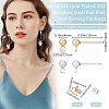 Beebeecraft 100Pcs 2 Style 304 Stainless Steel Round Ball Post Stud Earring Findings STAS-BBC0004-81-2
