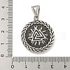 316 Surgical Stainless Steel Pendants STAS-E212-75AS-3