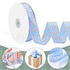50 Yards Polyester Tartan Ribbons OCOR-WH0093-28B-4