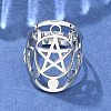 Non-Tarnish 304 Stainless Steel Adjustable Rings RJEW-P080-01P-2