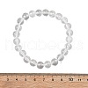 Natural Quartz Crystal Beaded Stretch Bracelets BJEW-Q692-46-8mm-2