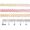 Transparent Painted Glass Beads Strands X1-DGLA-A034-T4mm-A09-3