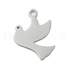 Non-Tarnish 304 Stainless Steel Pendants STAS-B056-20P-01-1