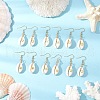 Shell Shape Dangle Earrings EJEW-JE06415-1