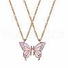 2Pcs Iron Matching Butterfly Pendant Necklaces for Mother Daughter Friends JN1034A-1-3