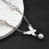304 Stainless Steel Butterfly Link Bracelets BJEW-C098-01A-P-3