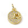 Brass Micro Pave Cubic Zirconia Charms ZIRC-F132-91G-1