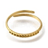 Ion Plating(IP) 304 Stainless Steel Adjustable Ring Components RJEW-U017-17G-2