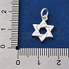 925 Sterling Silver Star of David Charms STER-G045-13S-3