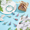 Glass Pendant Decorations HJEW-GO00028-4