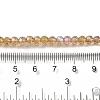 Electroplate Transparent Glass Beads Strands EGLA-A035-T4mm-L17-4