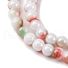 Pearlized Handmade Lampwork Beads Strands LAMP-R020-04B-3