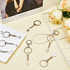 DIY Blank Domen Charm Keychian Making Kits KEYC-AB00063-5