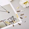 Alloy Glue-on Flat Pad Bails for Pendant Making PALLOY-PH0005-79-5