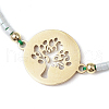 Glass Seed Braided Beaded Bracelets for Women BJEW-MZ00130-04-3