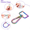 GOMAKERER 5Pcs Alloy Swivel Push Gate Snap Clasps FIND-GO0001-22-3