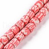 Handmade Polyester Clay Beads Strand X-CLAY-P001-01B-1