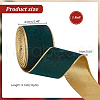 10 Yards Single Face Velvet Wired Ribbons SRIB-WH0011-153A-2