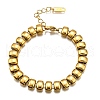 304 Stainless Steel Rectangle Link Chain Braceletes for Women BJEW-R022-01G-4