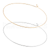 Unicraftale 2Pcs 2 Colors 304 Stainless Steel Choker Necklaces NJEW-UN0001-52-1
