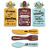 Wooden Pendant Decoration HJEW-WH0073-006-1
