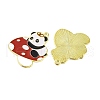 Golden Plated Alloy Enamel Pendants ENAM-Z017-11G-01-2