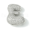 Rack Plating Brass Cubic Zirconia Pendants KK-S378-02P-E-1