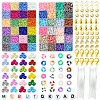 DIY Glass Seed & Plastic & Polymer Clay Beads Bracelets Making Kits DIY-FS0007-07-1
