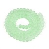 Baking Paint Frosted Glass Beads Strands FGLA-N003-6mm-04-2