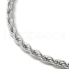 Non-Tarnish 304 Stainless Steel Rope Chain Necklaces NJEW-H019-01P-2