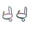 4Pcs 4 Colors Plating(IP) 304 Stainless Steel Arch Adjustable Ring for Unisex RJEW-H230-03M-2