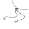 Sea Turtle Link & Charm Bracelets BJEW-JB11702-02-4