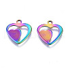 Ion Plating(IP) 201 Stainless Steel Charms STAS-S119-145-2