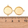 Brass Connector Cabochon Settings KK-F898-21C-G-3