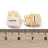 Opaque Resin Cabochons RESI-K043-07B-4