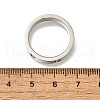 304 Stainless Steel Crystal Rhinestone Finger Rings for Women RJEW-B120-02P-3
