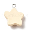 Opaque Resin Pendants RESI-C037-02F-2