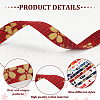 22.5M 9 Colors Japanese Printed Flower/Wave/Bird Cotton Ribbons OCOR-FG0002-27-4