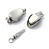 Tarnish Resistant 304 Stainless Steel Box Clasps STAS-Z066-05P-03-2