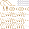 SUNNYCLUE 120Pcs 304 Stainless Steel French Earring Hooks with Coil STAS-SC0008-47-1
