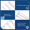 Unicraftale 3Pcs 3 Style Stainless Steel Fishtail Bangle Blank Strips FIND-UN0001-96P-5