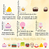 SUNNYCLUE 300Pcs 10 Styles Food Handmade Polymer Clay Beads CLAY-SC0002-21-2